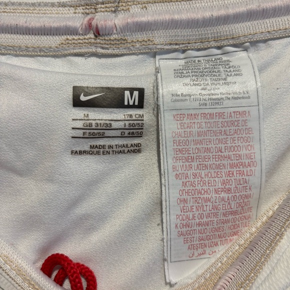 2006-2007 Vintage Arsenal FC Nike Jersey Shorts White Medium - Picture 3 of 13